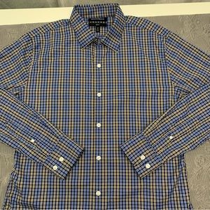 Bonobo Slim Fit Check Long Sleeve Button Up Shirt - M 16.5/42